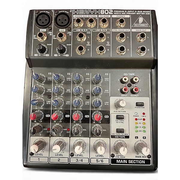 Used Behringer Xenyx 802 Unpowered Mixer