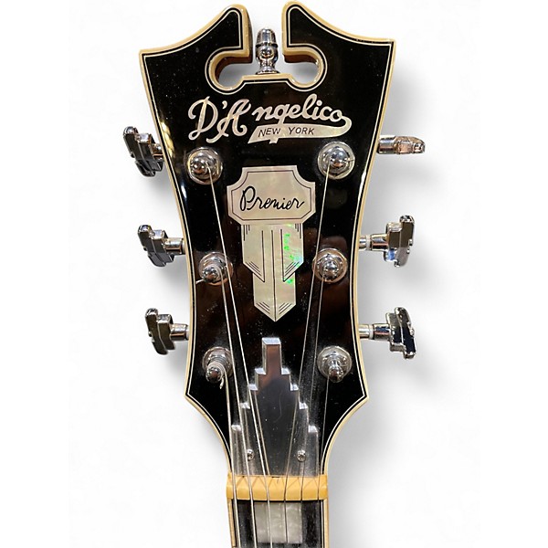 Used D'Angelico Premier Series DC 2 Tone Sunburst Hollow Body Electric Guitar