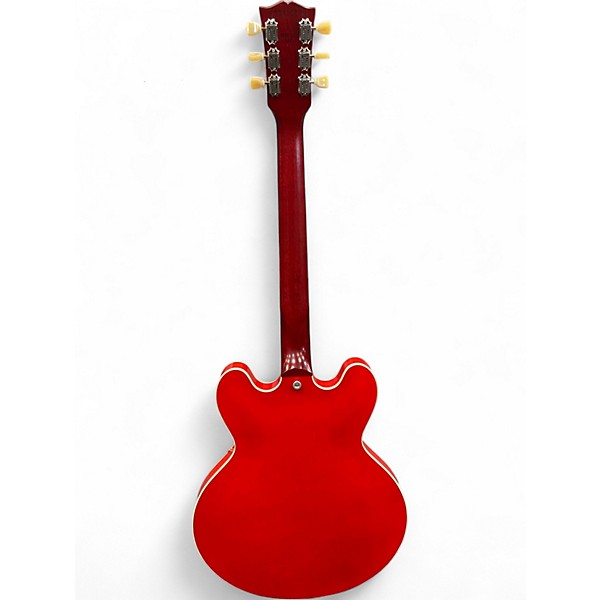 Used Gibson ES335 Satin RED Hollow Body Electric Guitar
