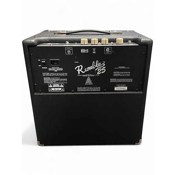Used Fender Rumble 25 25W 1x8 Bass Combo Amp