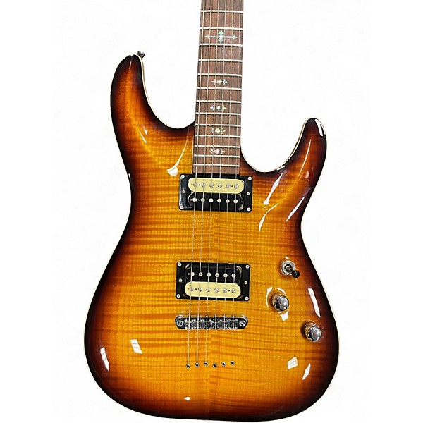 Used 2013 Schecter Guitar Research USA Hollywood Classic 2 Color Sunburst Solid Body Electric Guitar
