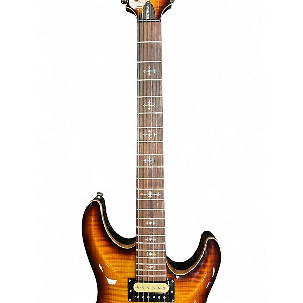 Used 2013 Schecter Guitar Research USA Hollywood Classic 2 Color Sunburst Solid Body Electric Guitar
