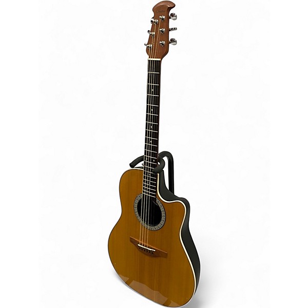 Used Ovation 1861 STANDARD BALLADEER Natural Acoustic Electric Guitar