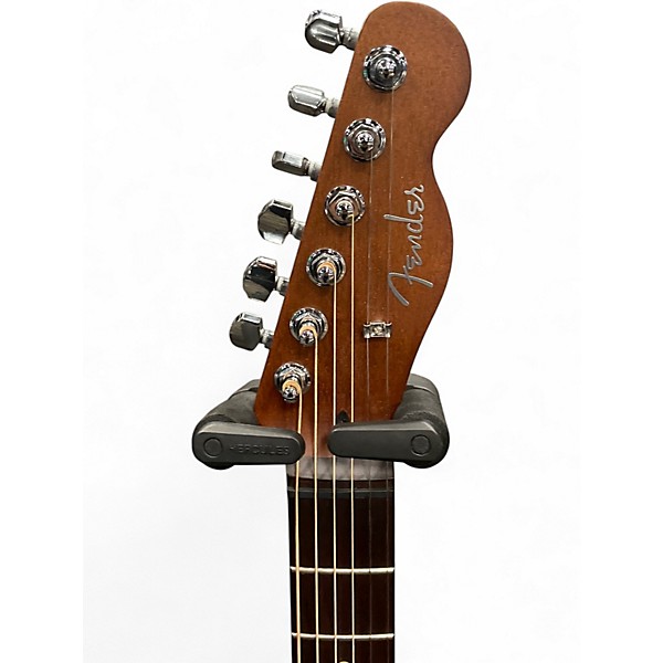 Used Fender Acoustasonic Player Telecaster Black Acoustic Electric Guitar