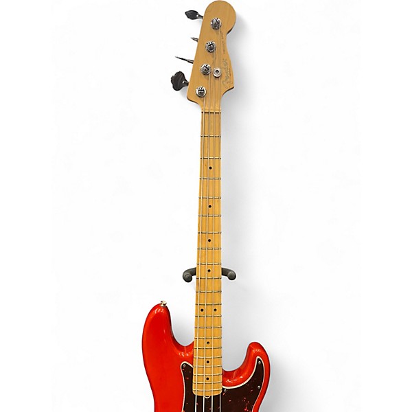 Used Fender Hot Rodded Precision Bass  Hot Rod Red Electric Bass Guitar