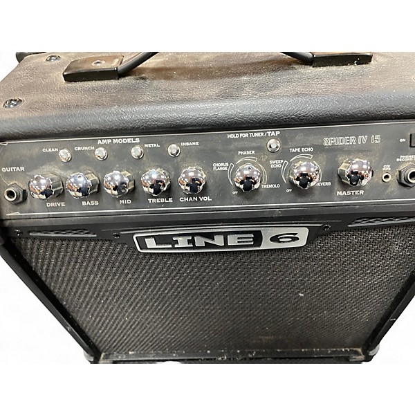 Used Line 6 Spider IV 15W 1X8 Guitar Combo Amp