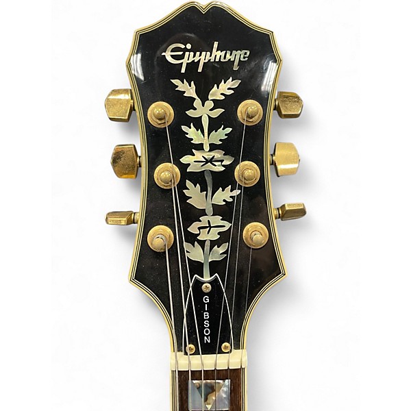 Used Epiphone Sheraton Vintage Sunburst Hollow Body Electric Guitar