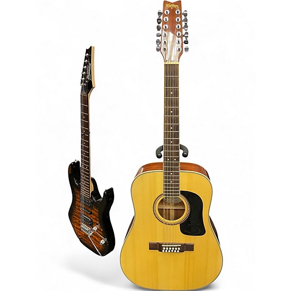 Used Washburn D10S/12 Natural 12 String Acoustic Guitar