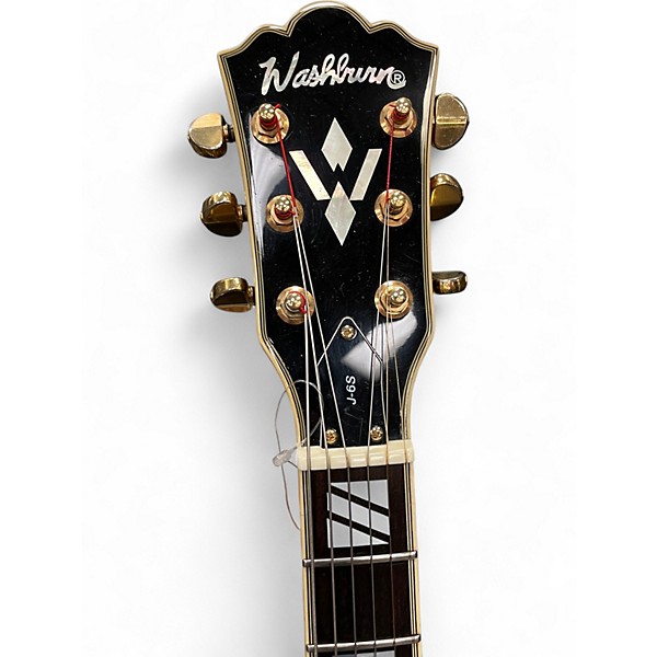 Used Washburn J-6S 2 Color Sunburst Hollow Body Electric Guitar