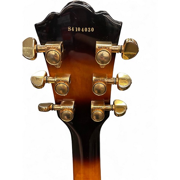 Used Washburn J-6S 2 Color Sunburst Hollow Body Electric Guitar