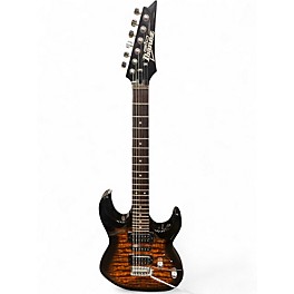Used Ibanez GRX70QA Tiger Sunburst Solid Body Electric Guitar