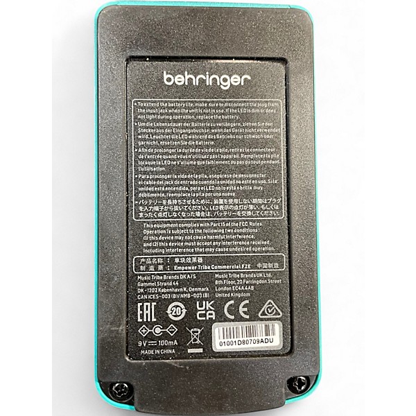 Used Behringer CS400 Compressor Sustainer Effect Pedal