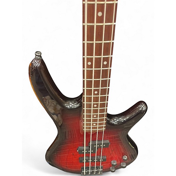 Used Ibanez GSR200 Candy Red Burst Electric Bass Guitar