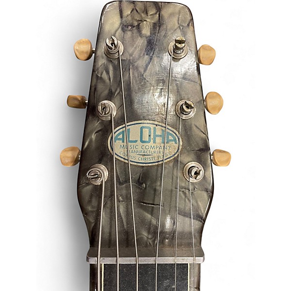 Vintage 1950s Aloha/magntone LAP STEEL GRAY PEARLOID Lap Steel
