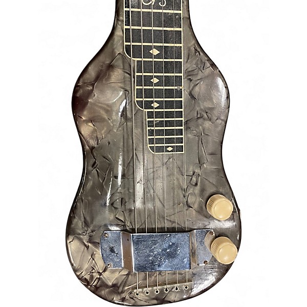 Vintage 1950s Aloha/magntone LAP STEEL GRAY PEARLOID Lap Steel