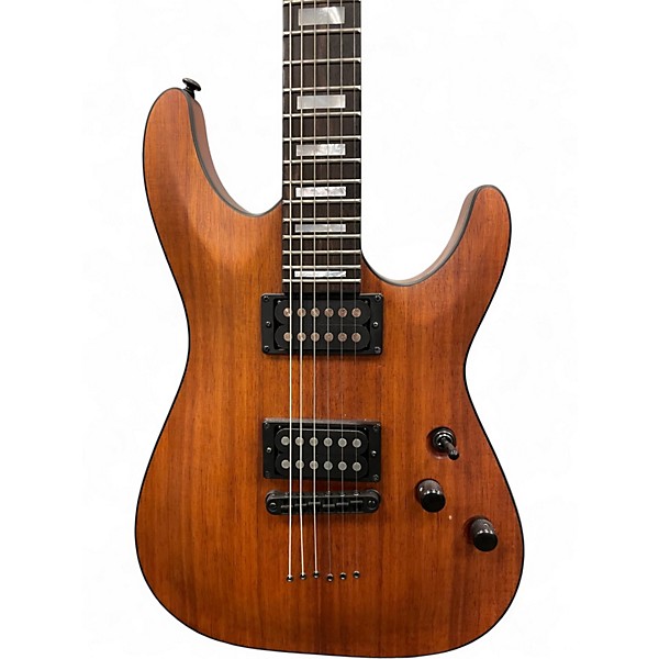 Used 2018 Schecter Guitar Research C1 KOA Natural Solid Body Electric Guitar