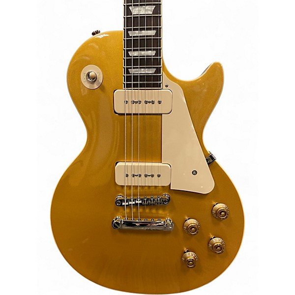 Used 2025 Epiphone LES PAUL STANDARD 50S P90 Gold Top Solid Body Electric Guitar