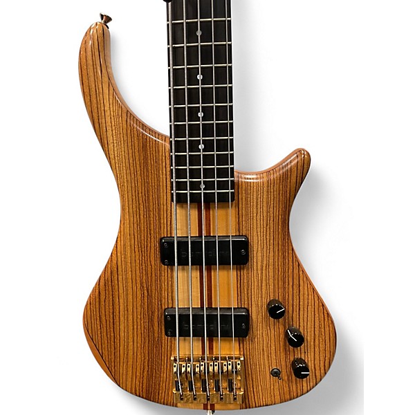 Used Pedulla THUNDERBASS ET ZEBRA Natural Electric Bass Guitar