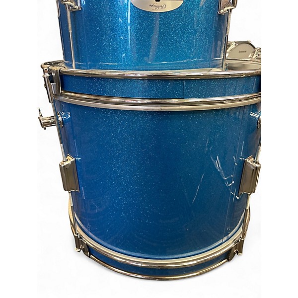 Used Ashthorpe 4 Piece 4 PIECE BLUE SPARKLE Drum Kit