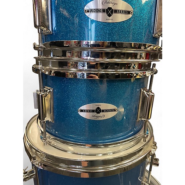 Used Ashthorpe 4 Piece 4 PIECE BLUE SPARKLE Drum Kit