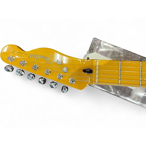 Used Fender Modern Player Telecaster Plus Black Solid Body Electric Guitar