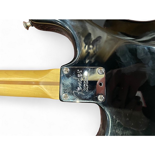 Used Fender AMERICAN DELUXE FAT STRATOCASTER Black Solid Body Electric Guitar