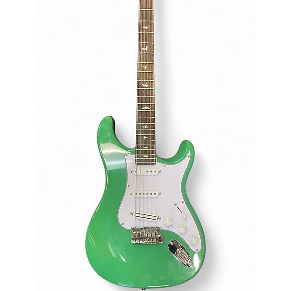 Used PRS SE Silver Sky Green Solid Body Electric Guitar