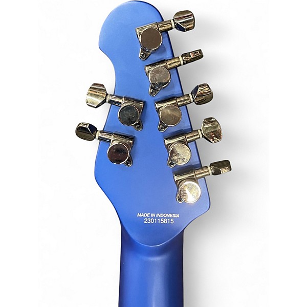 Used Sterling by Music Man John Petrucci Signature Majesty 7-String Blue Solid Body Electric Guitar