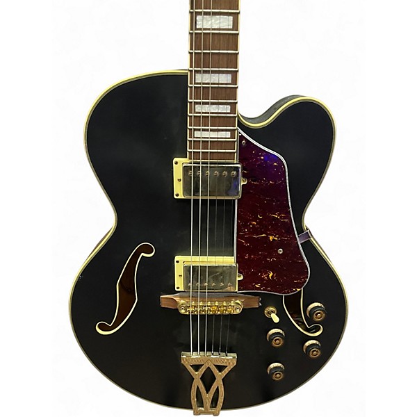 Used Ibanez AF75G Black Hollow Body Electric Guitar