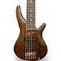 Used Ibanez sr5506 prestige 6 string mocha flat Electric Bass Guitar
