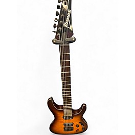 Used Ibanez S621QM Brown Sunburst Solid Body Electric Guitar