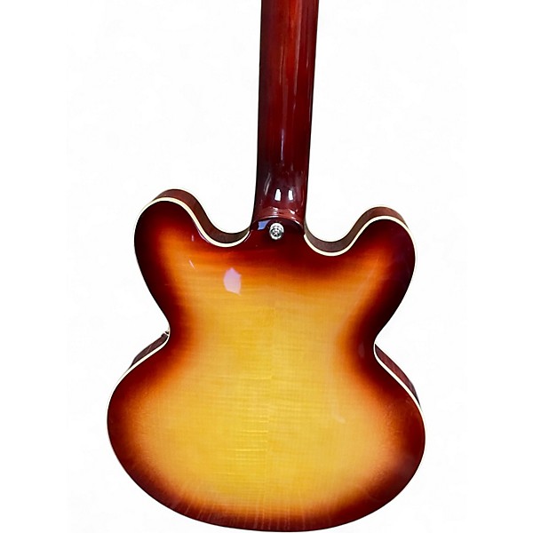 Used Epiphone ES335 Figured 2 Color Sunburst Hollow Body Electric Guitar