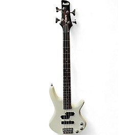 Used Ibanez GSRM20 Mikro Short Scale Pearl White Electric Bass Guitar