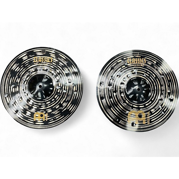 Used MEINL 14in Classic Custom Dark Duo Hi Hats Pair Cymbal
