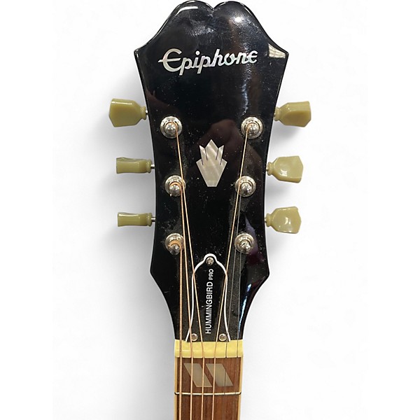 Used Epiphone Hummingbird Performer Pro Brown Sunburst Acoustic Electric Guitar