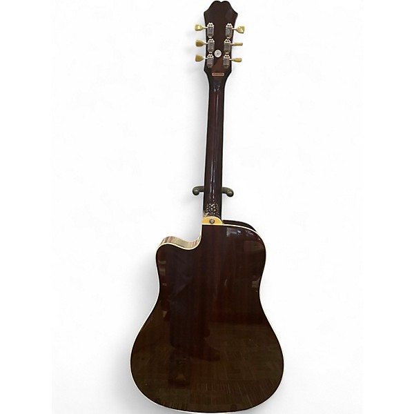 Used Epiphone Hummingbird Performer Pro Brown Sunburst Acoustic Electric Guitar