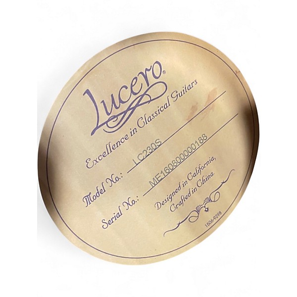 Used Lucero LC230S Natural Classical Acoustic Guitar