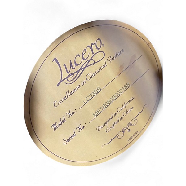 Used Lucero LC230S Natural Classical Acoustic Guitar