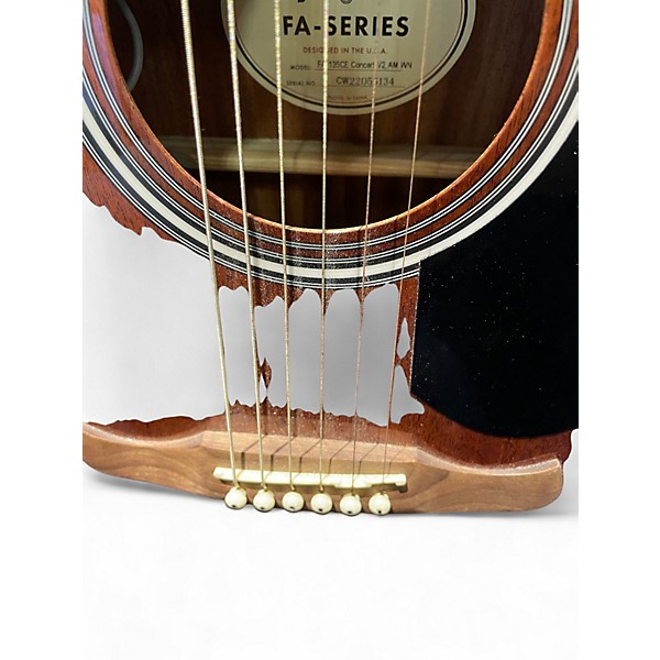 Used Fender FA135CE Concert Mahogany Acoustic Electric Guitar