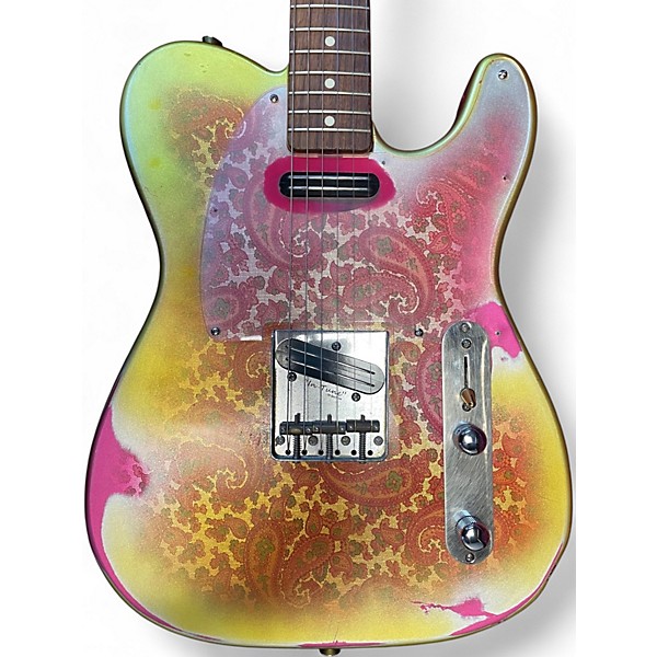 Used Berly Paisley JPE T-Style Gold Paisley Solid Body Electric Guitar