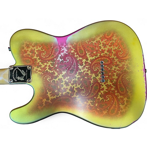 Used Berly Paisley JPE T-Style Gold Paisley Solid Body Electric Guitar