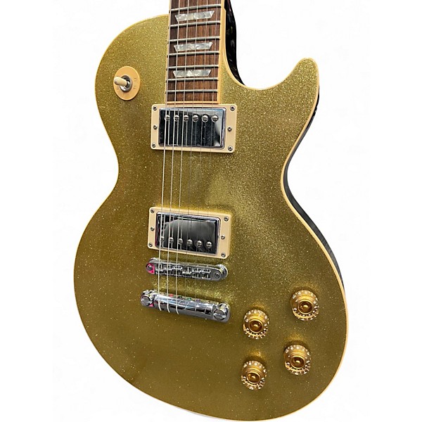 Used Gibson LES PAUL STANDARD GOLD SPARKLE Solid Body Electric Guitar