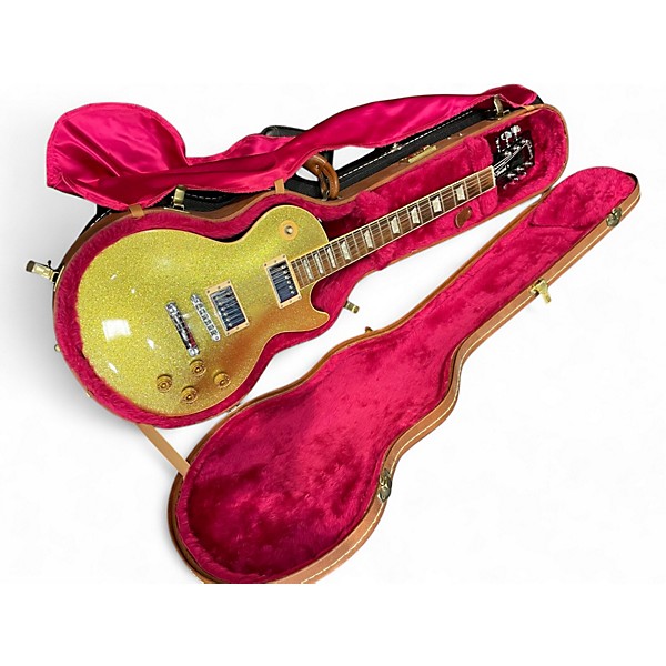 Used Gibson LES PAUL STANDARD GOLD SPARKLE Solid Body Electric Guitar