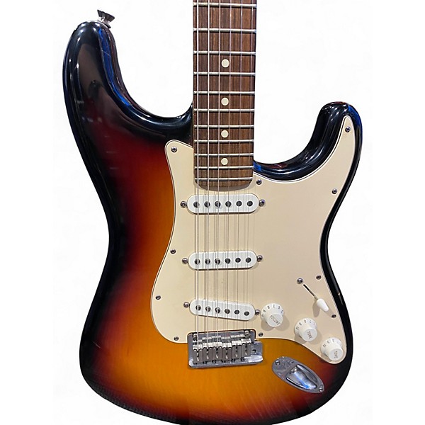 Used 2003 Fender American Standard Stratocaster 3 Color Sunburst Solid Body Electric Guitar