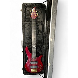 Used Yamaha RBX 6JM John Myung Signature Red Electric Bass Guitar