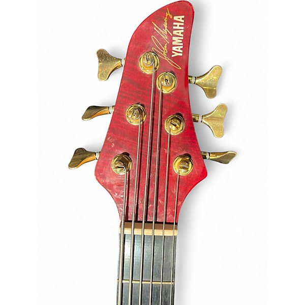 Used Yamaha RBX 6JM John Myung Signature Red Electric Bass Guitar