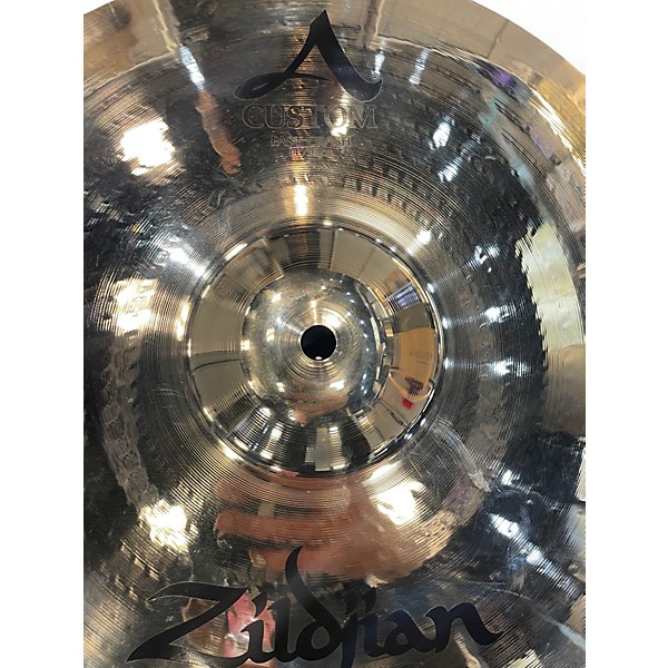 Used Zildjian 14in A Custom Hi Hat Pair Cymbal