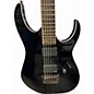 Used Ibanez RGIB21-BK Iron Label Baritone Black Baritone Guitars