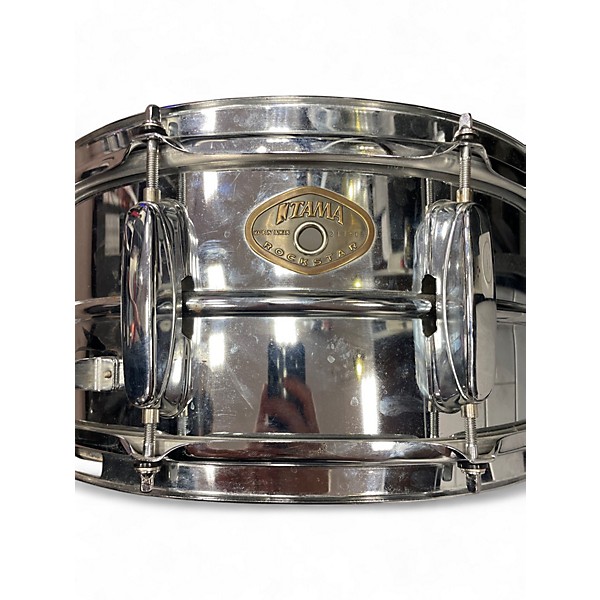 Used TAMA 14X7.5 Rockstar Series Snare silver Drum