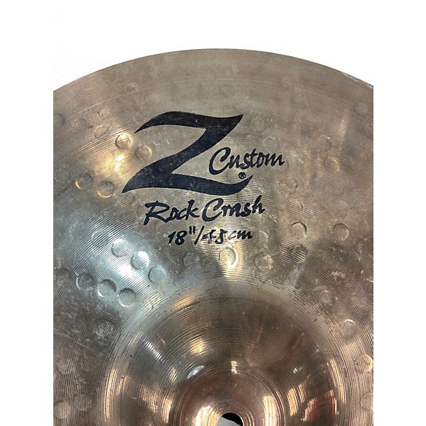 Used Zildjian 18in Z Custom Rock Crash Cymbal